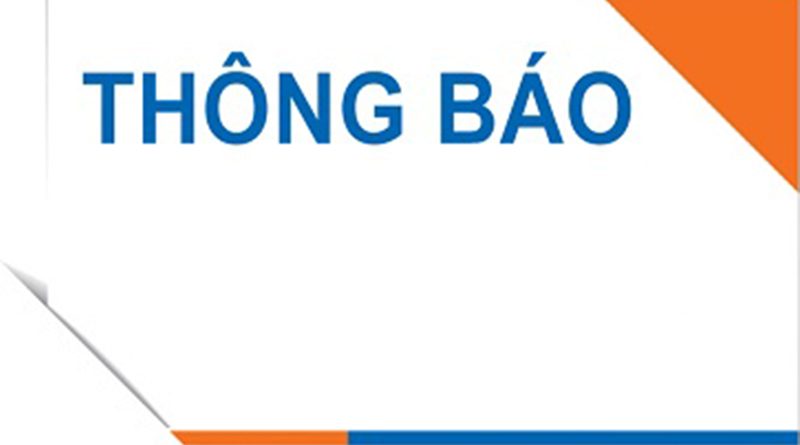 Kết quả hình ảnh cho thông báo